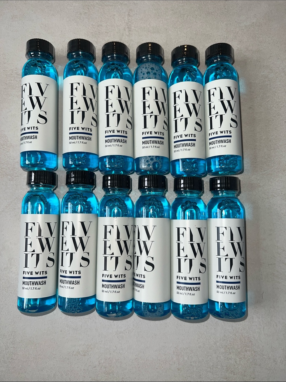 12 Five Wits Blue Mouthwash 1.7oz 50ml